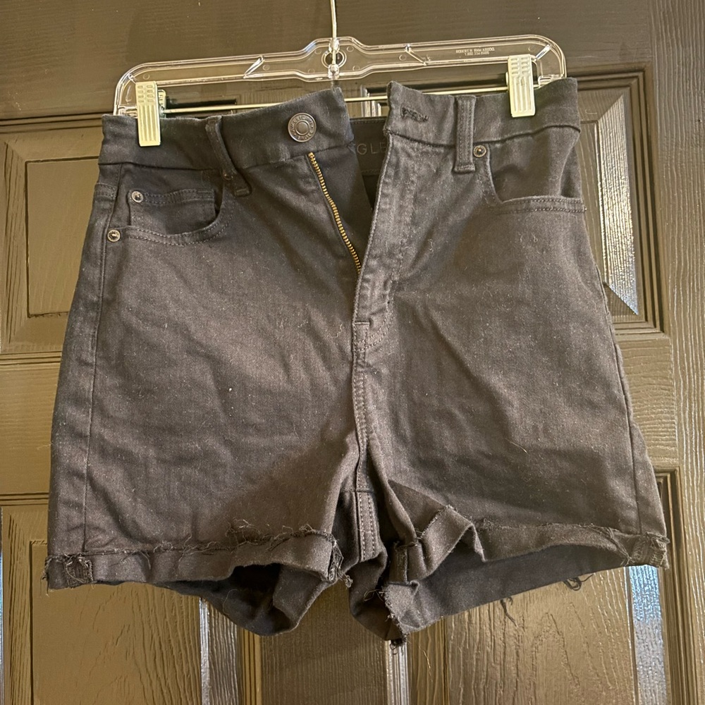 Women’s black jeans shorts